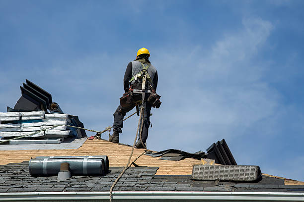 Professional Roofing technician working in New Boston, NH